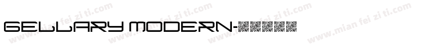 Gellary modern字体转换